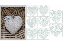 Stickserie - Herzmuster ITH Herzen